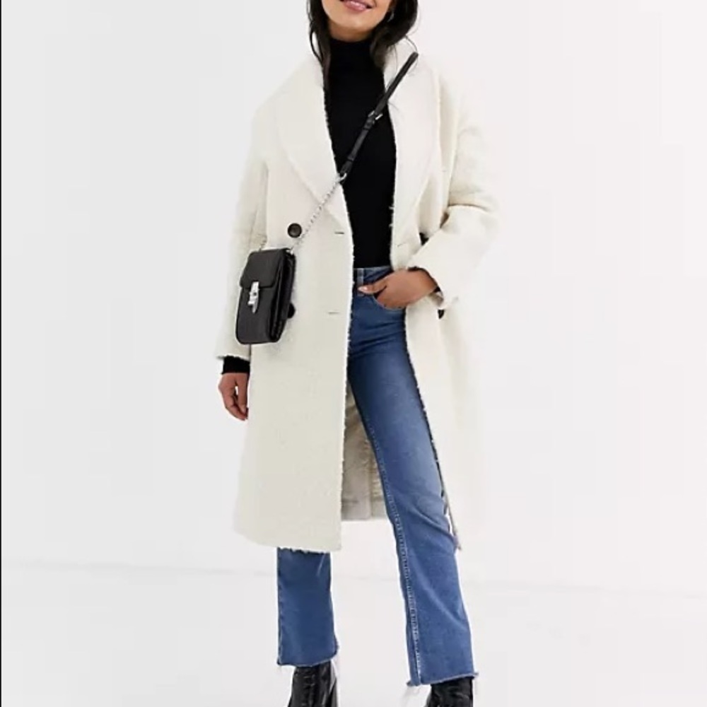 Topshop Petite Boucle Coat - Picture 8 of 10